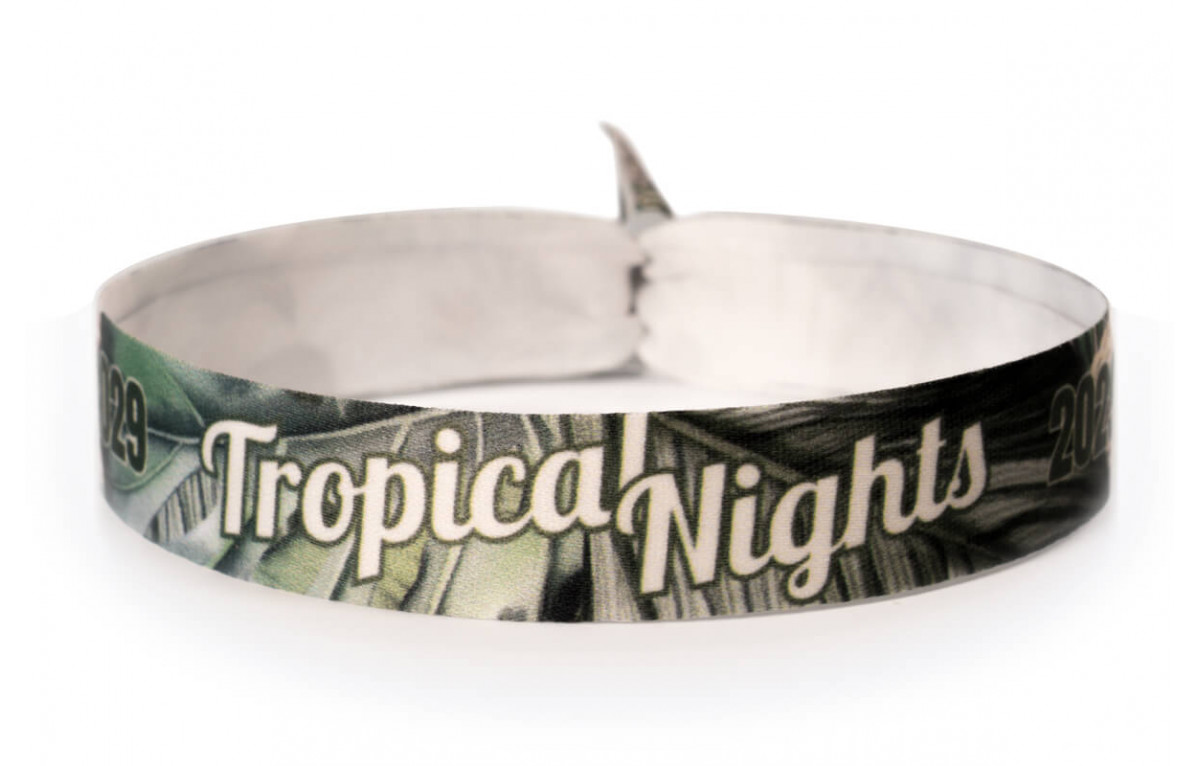 Bedrucktes Stoffarmband, Tropical