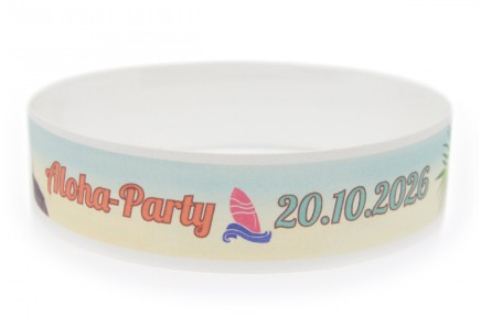 Tyvek Wristband with Color Printing