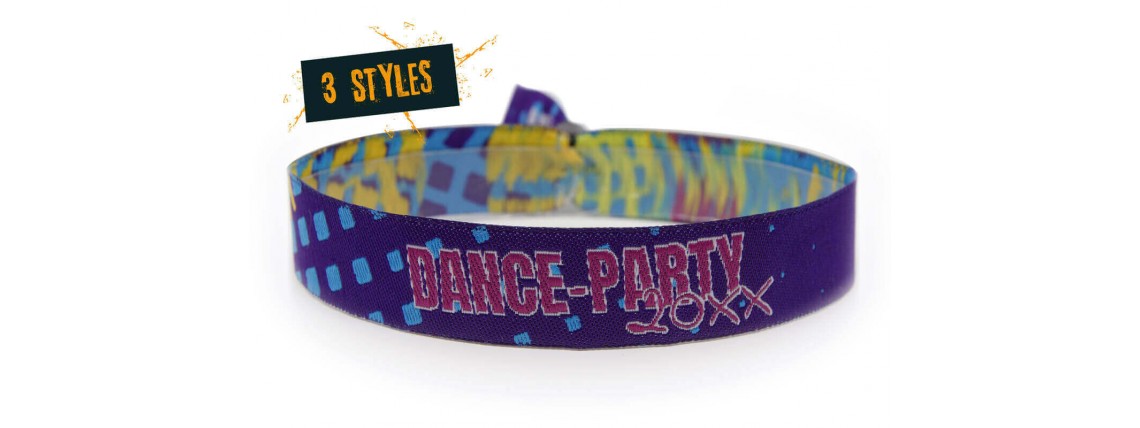 Woven wristband "Disco-Party"