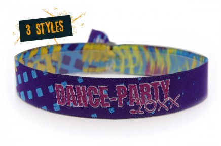 Gewebtes Armband "Disco-Party"