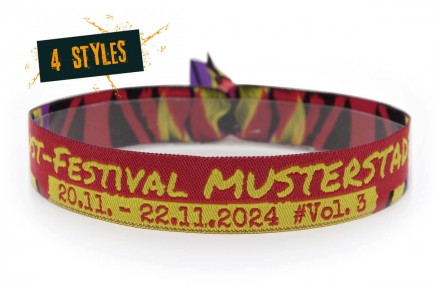 Gewebtes Armband für knallige Festivals