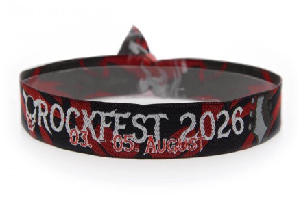 Gewebtes Armband zum Rock-Festival