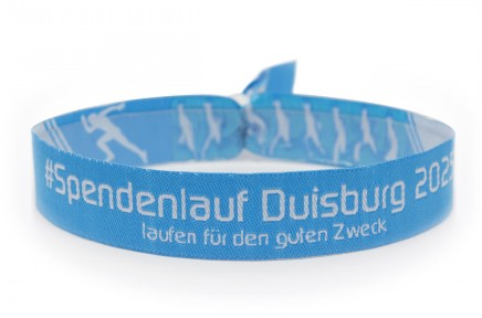 Gewebtes Eintrittsband zum Spendenlauf